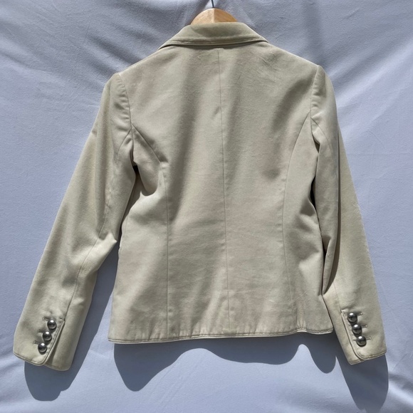 Cream Colored Microsuede Blazer - Picture 3 of 3